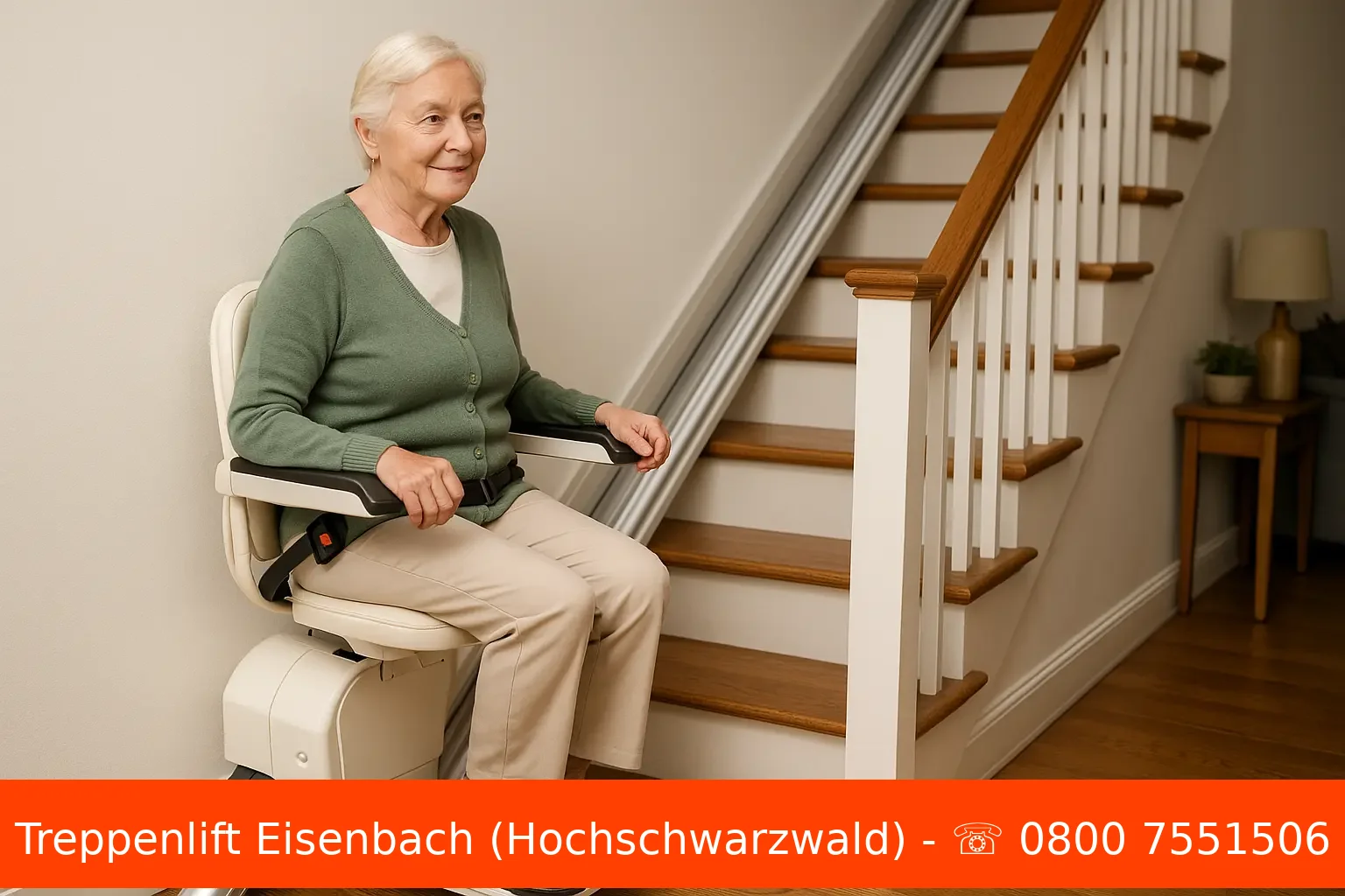Sitzlift gerade, Innenbereich Eisenbach (Hochschwarzwald)