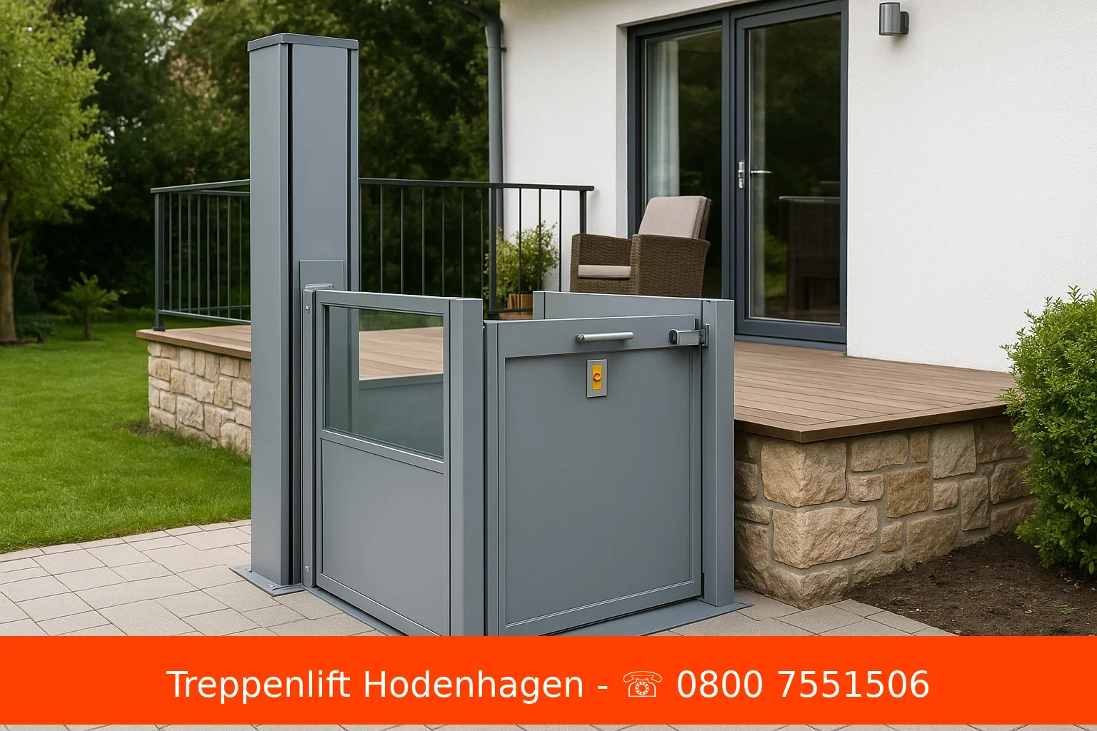 Hublift am Eingang