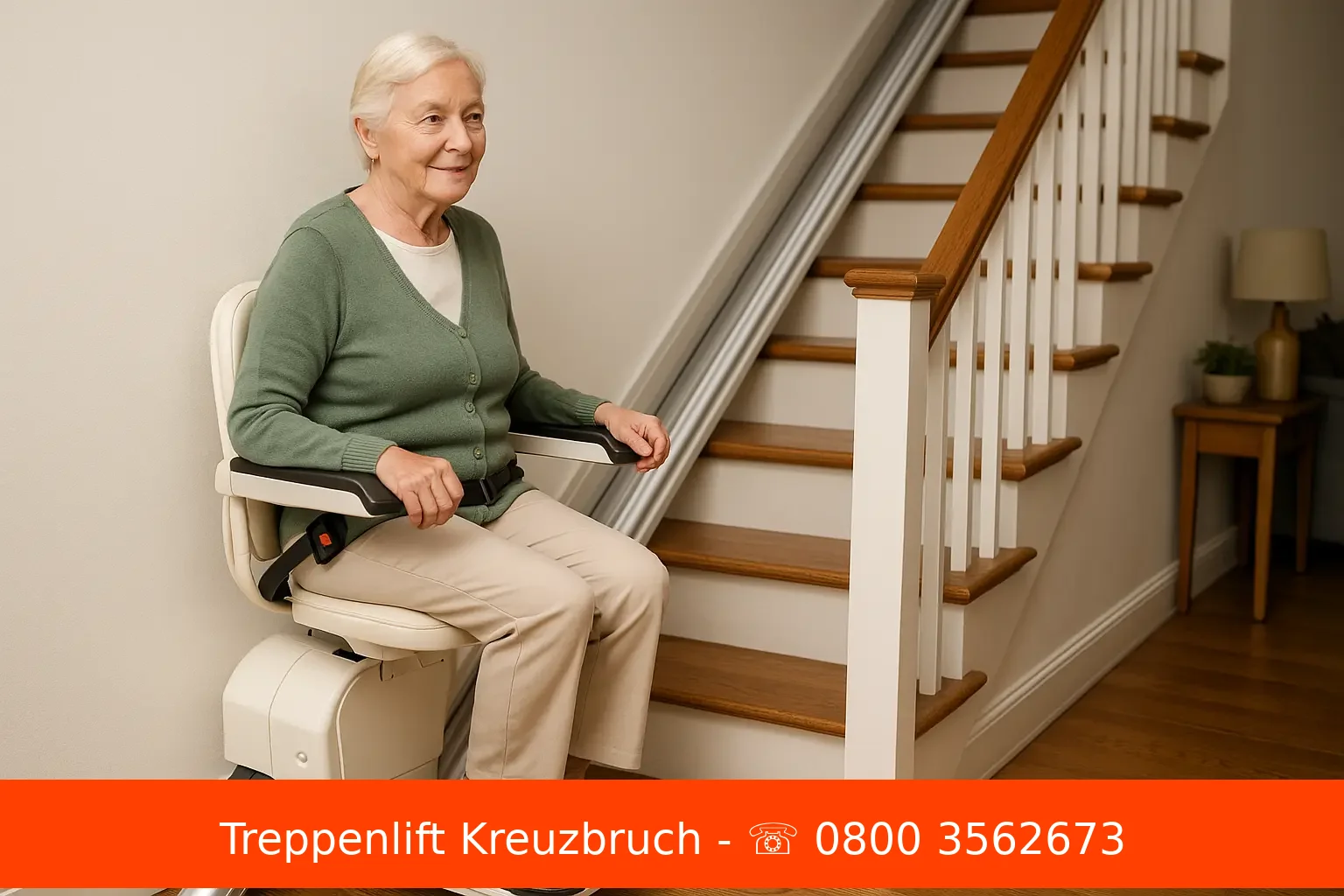Sitzlift gerade, Innenbereich Kreuzbruch