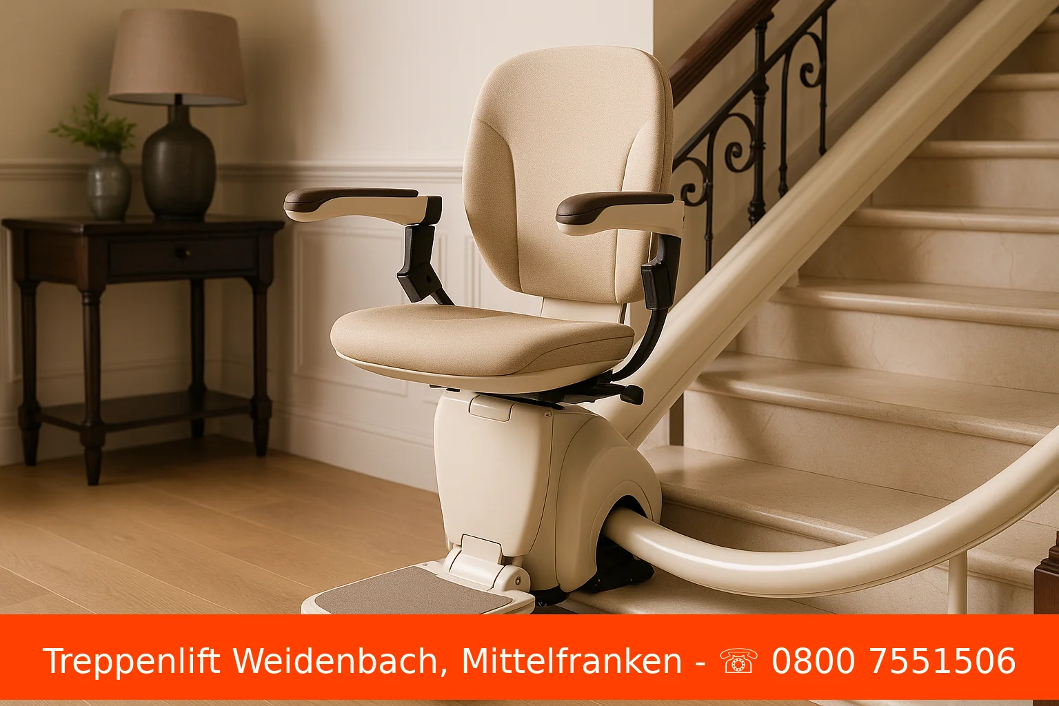 Treppenlift Weidenbach, Mittelfranken