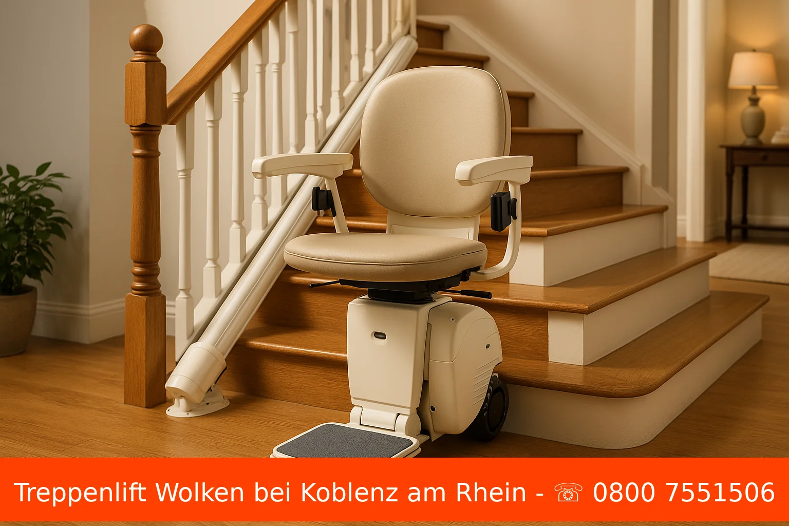 Treppenlift Wolken bei Koblenz am Rhein