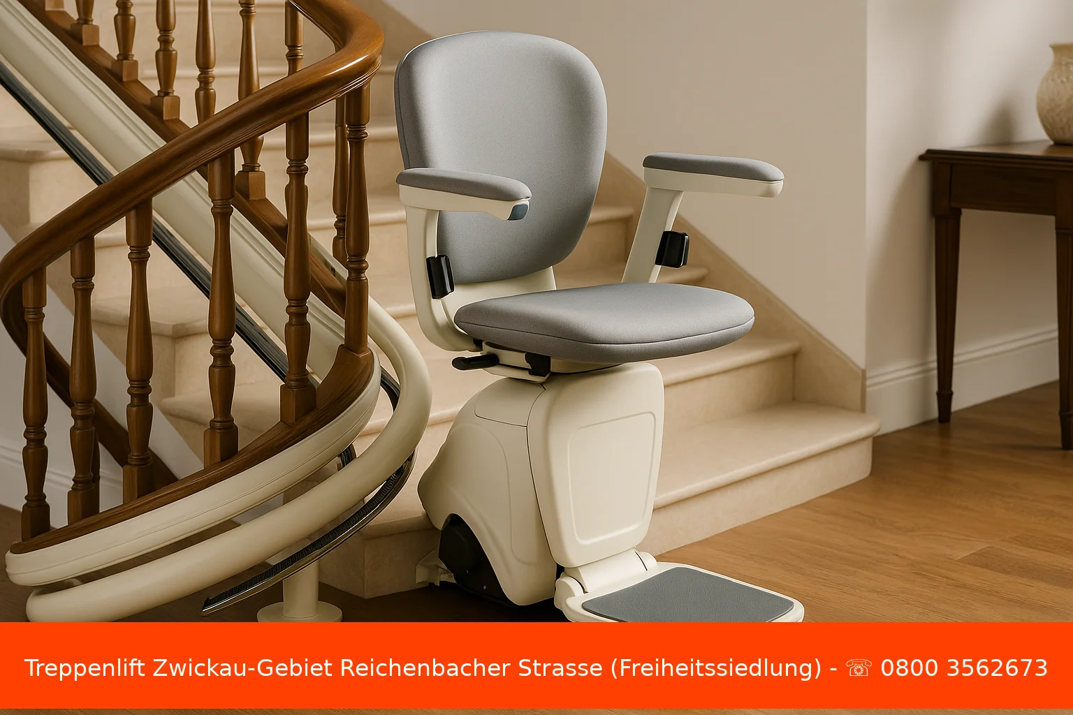 Treppenlift Zwickau-Gebiet Reichenbacher Strasse (Freiheitssiedlung)