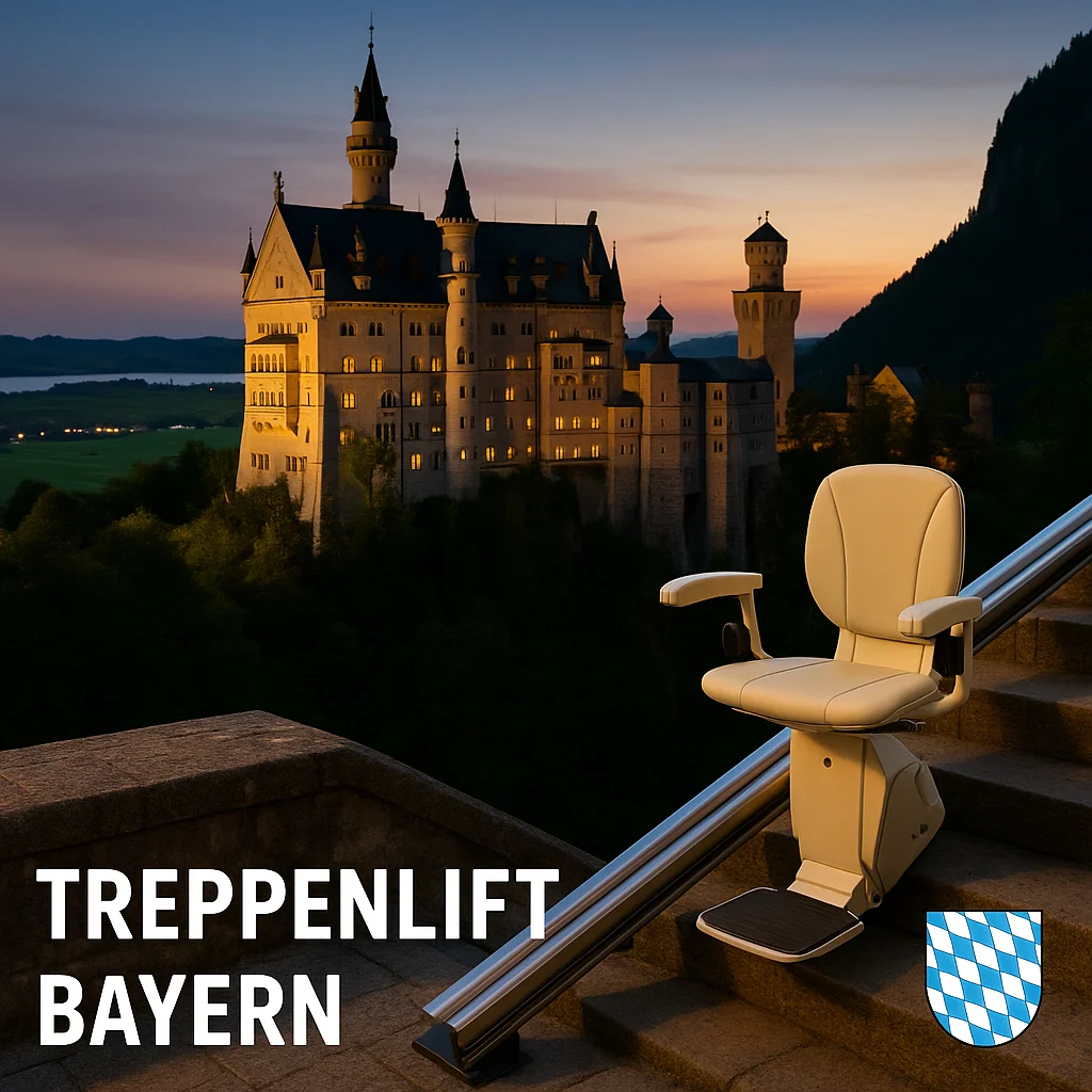 Treppenlift in einem Haus in Bayern