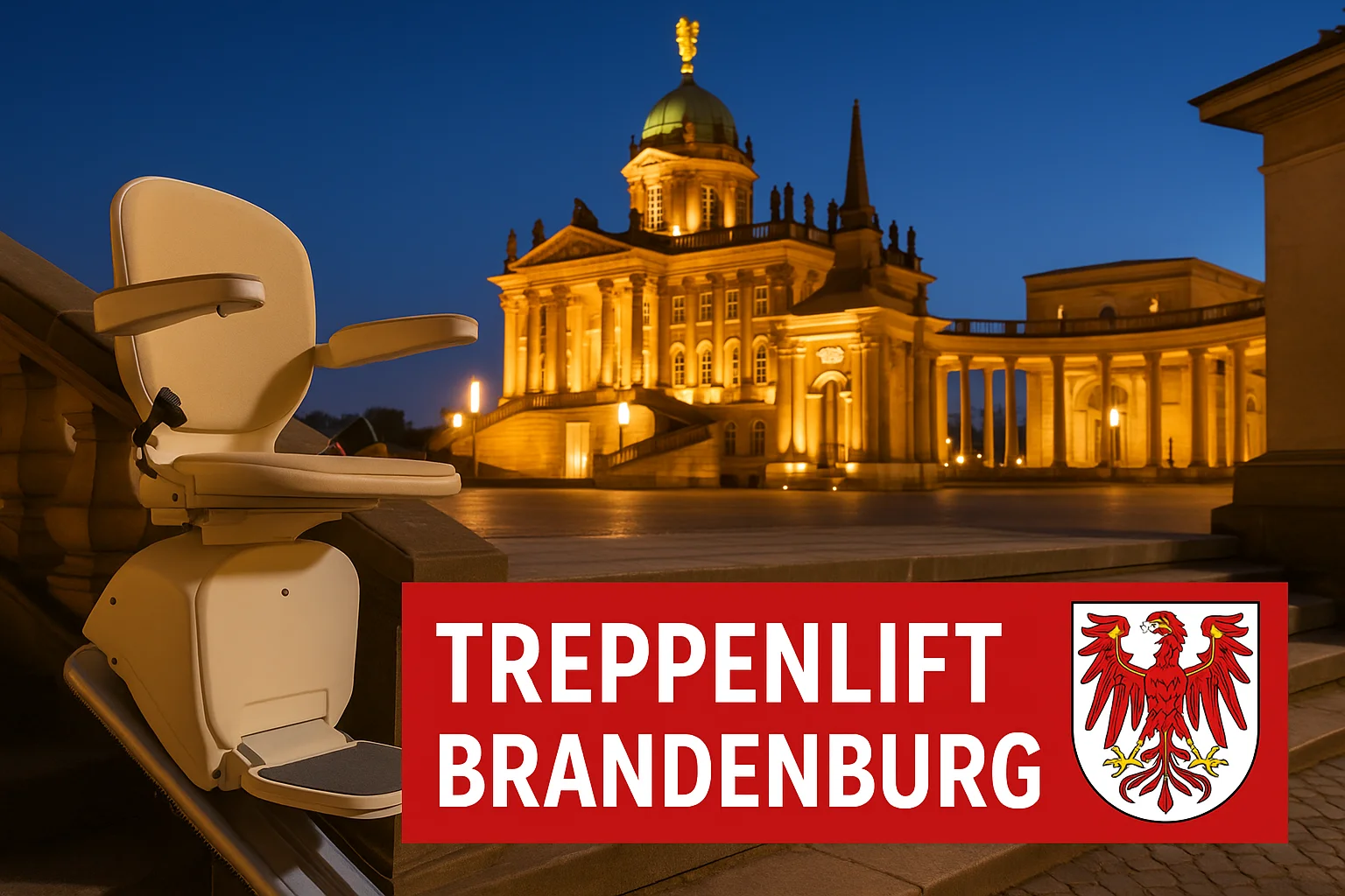 Treppenlift in einem Haus in Brandenburg