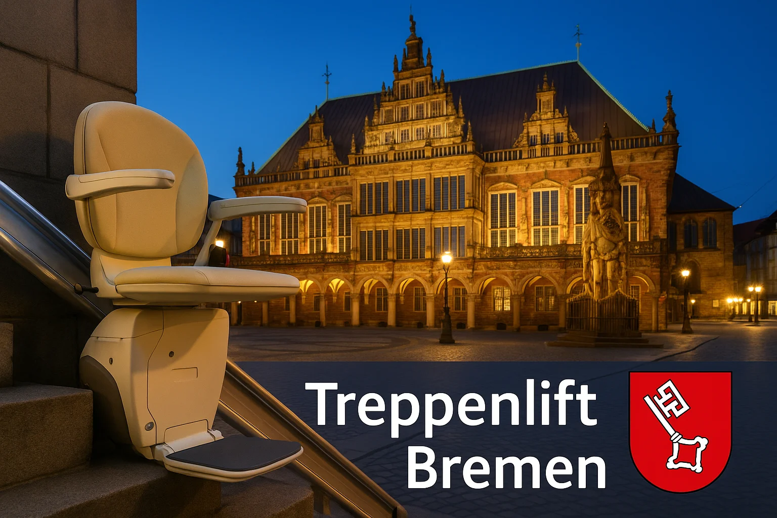 Treppenlift in einem Haus in Bremen