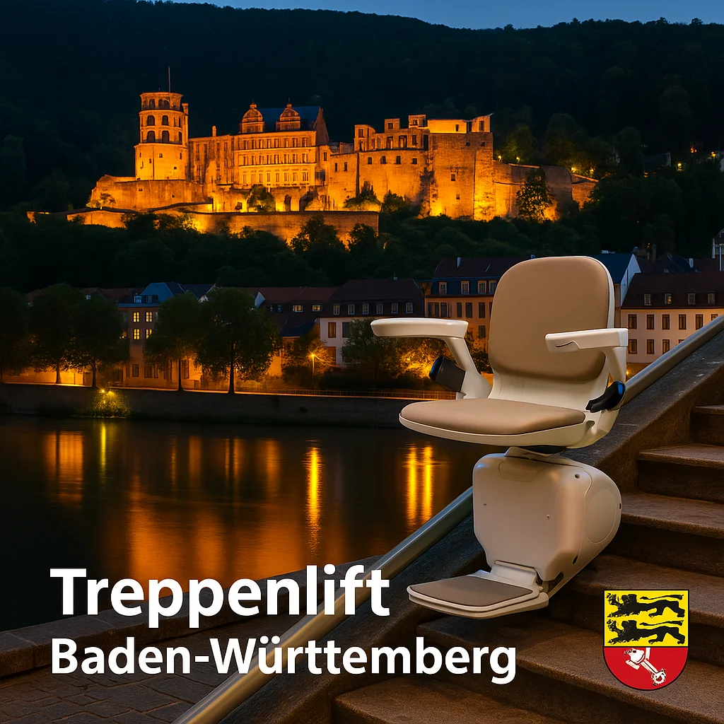 Treppenlift in einem Haus in Baden-Württemberg