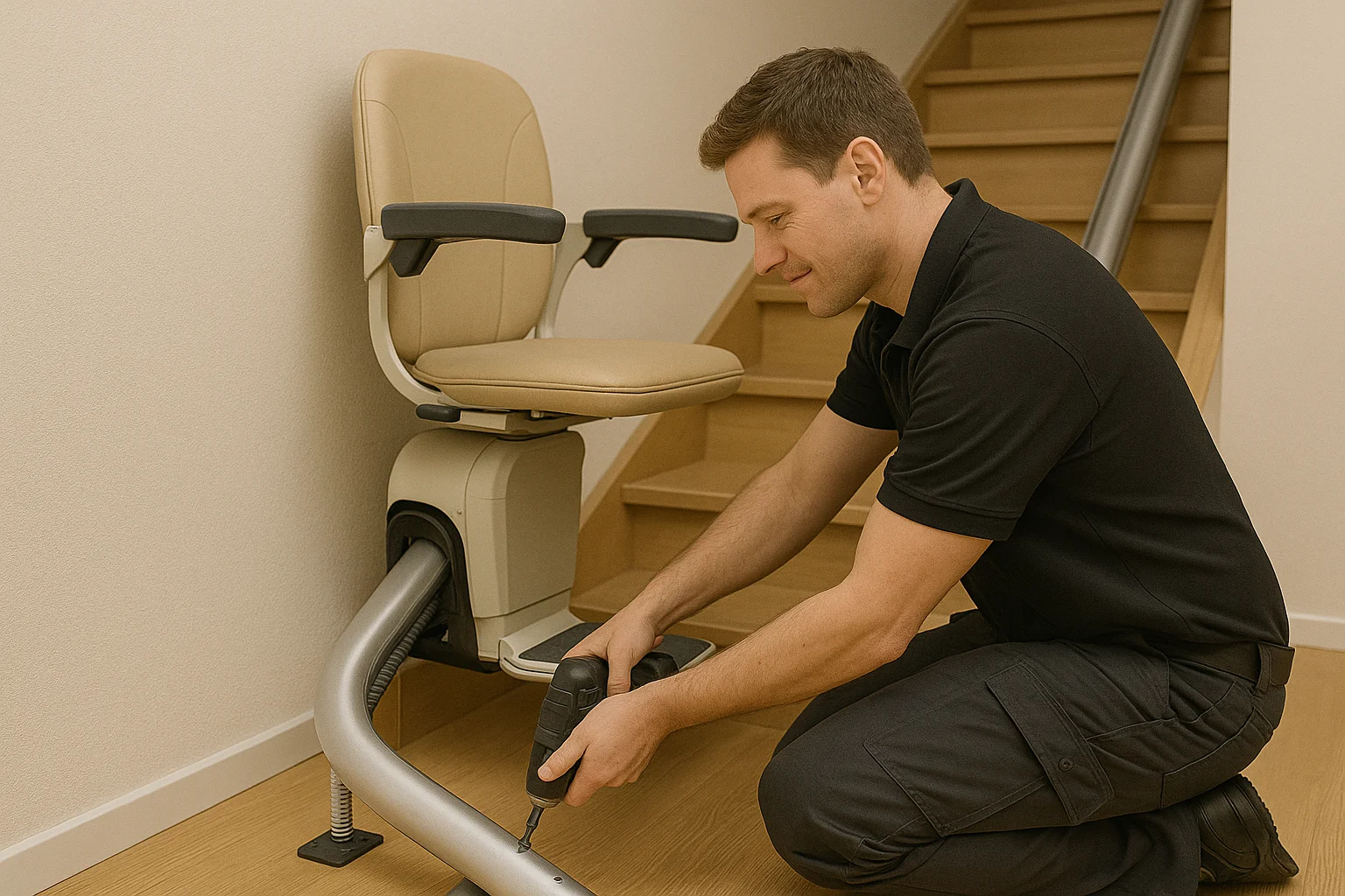 Treppenlift Einbau – schnelle Montage im Mietmodell