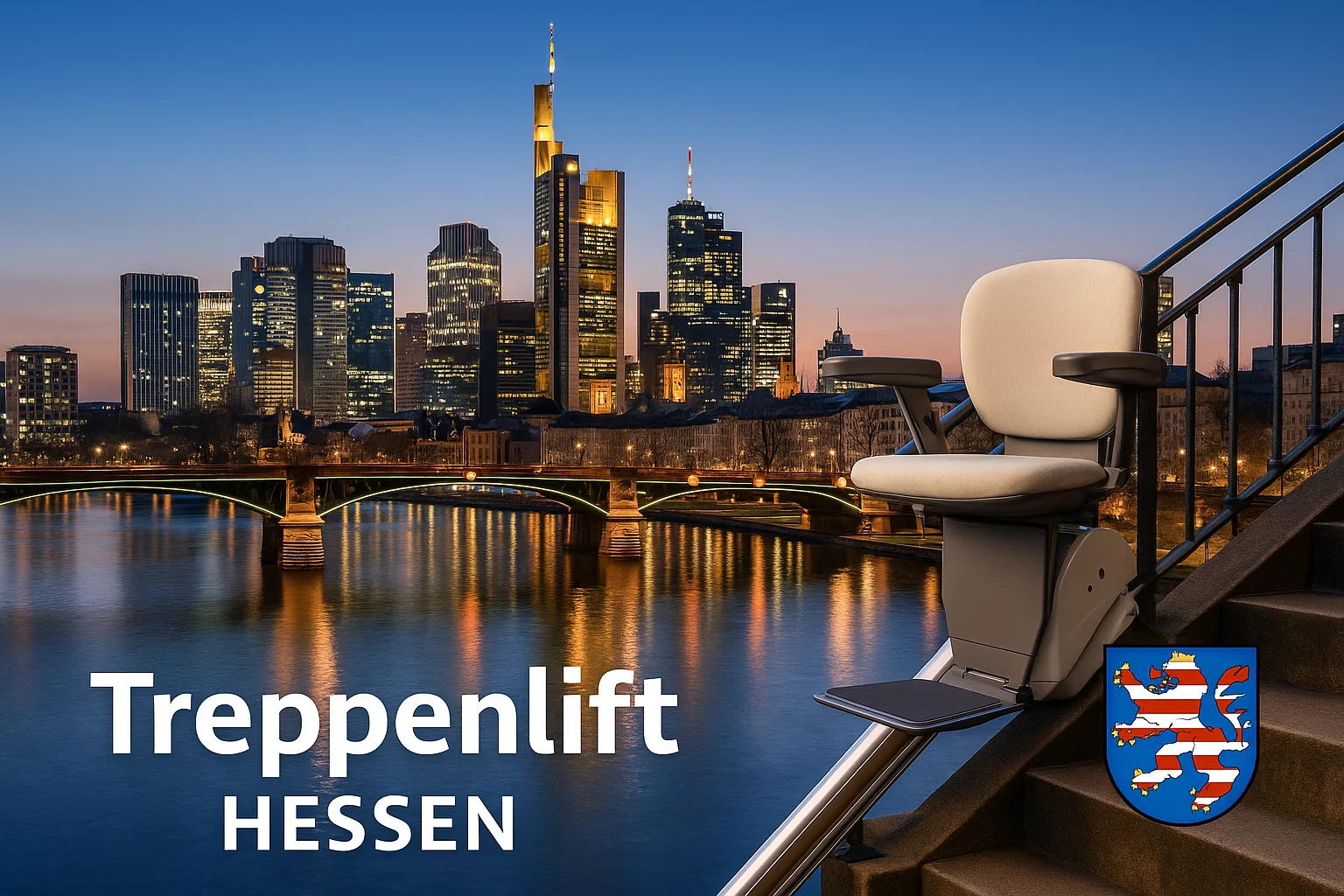 Treppenlift in einem Haus in Hessen