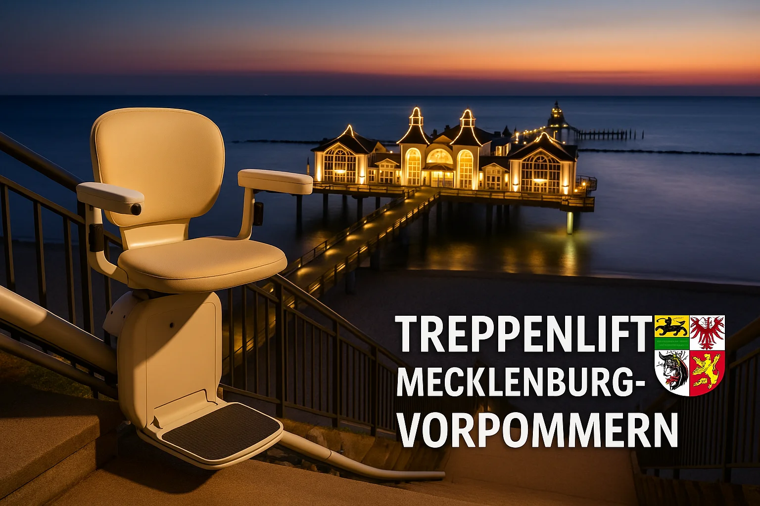 Treppenlift in einem Haus in Mecklenburg-Vorpommern