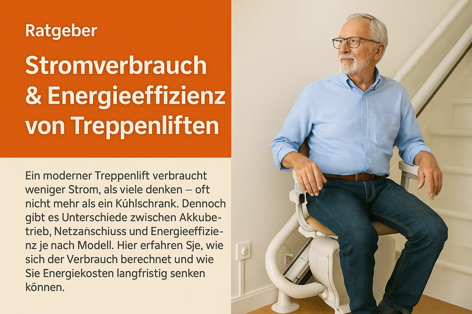 Treppenlift Stromverbrauch und Energieeffizienz