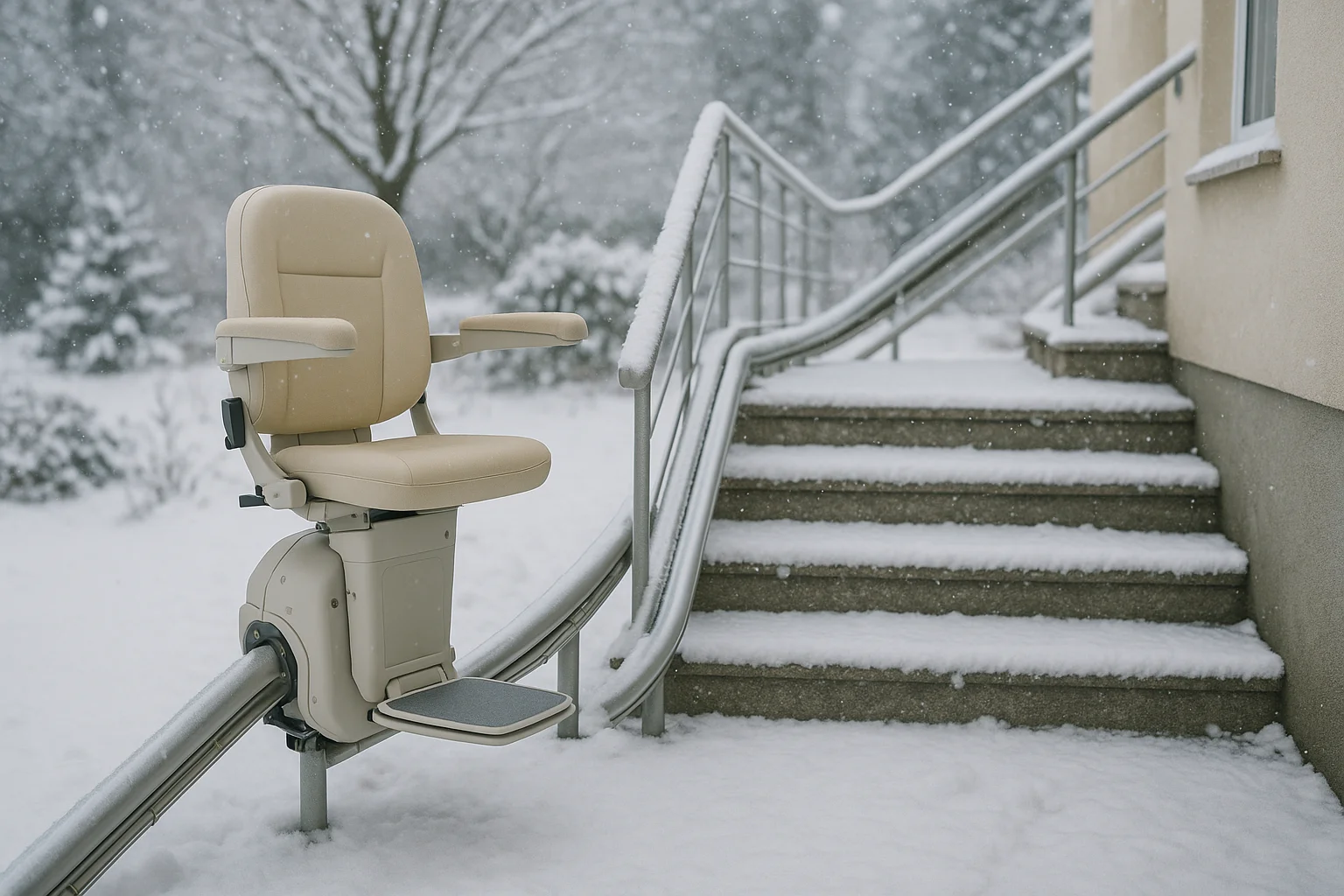 Treppenlift im Winter schützen