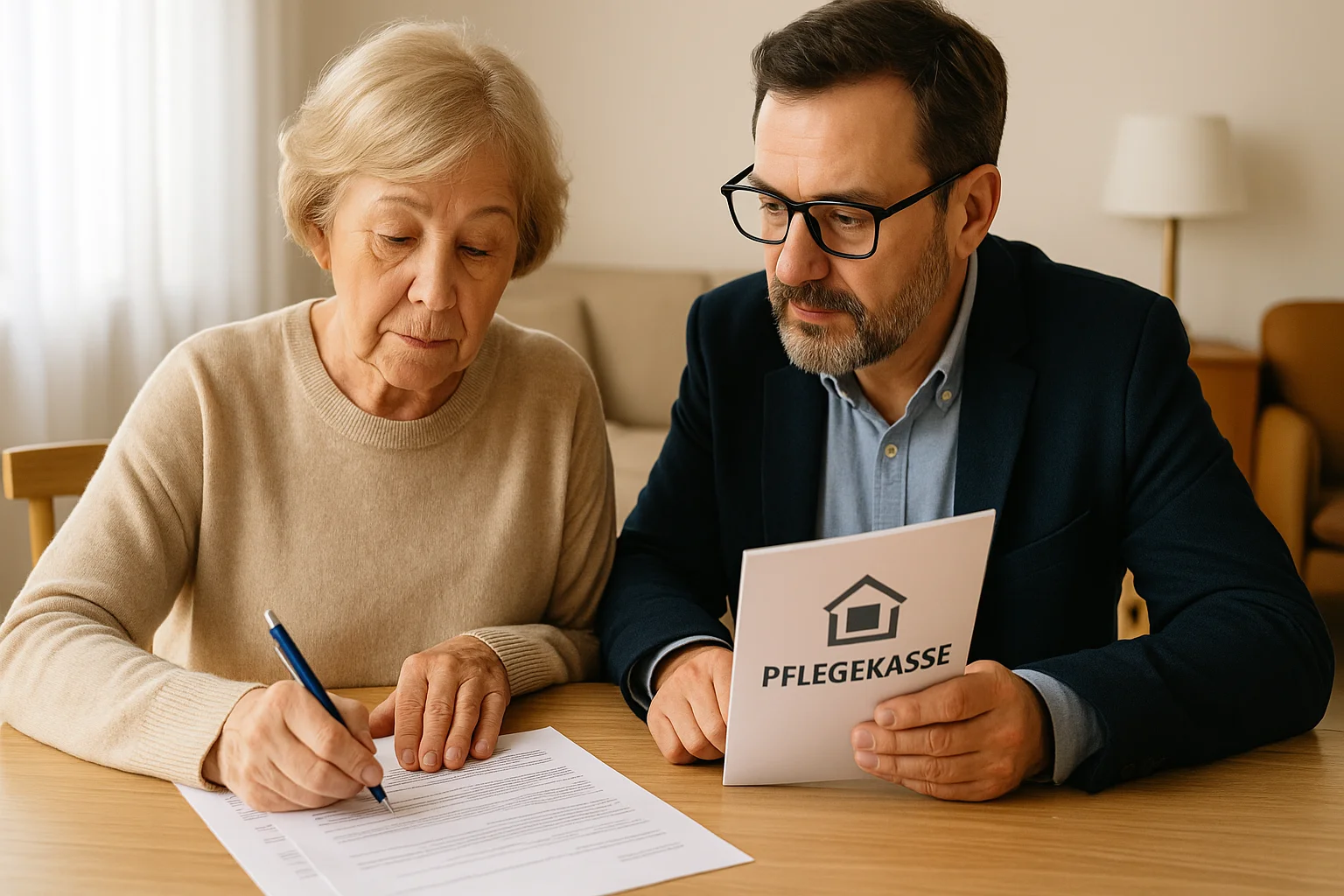 Pflegekassen-Zuschuss für Treppenlift wird beantragt