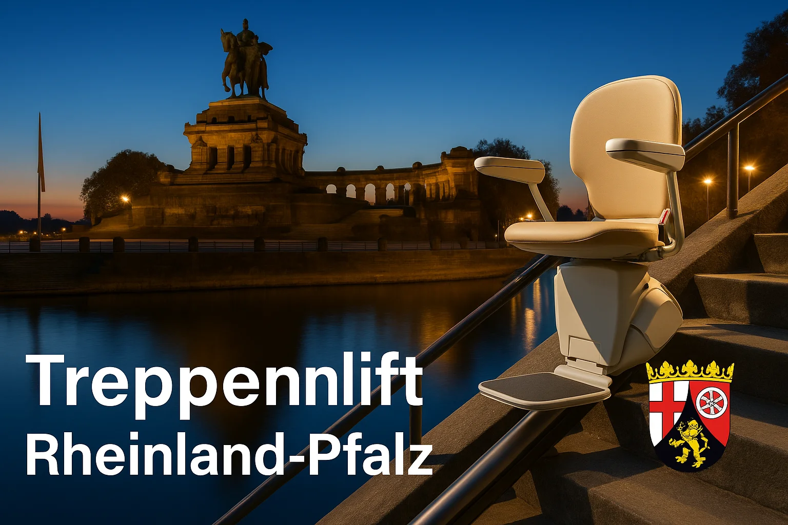 Treppenlift in einem Haus in Rheinland-Pfalz