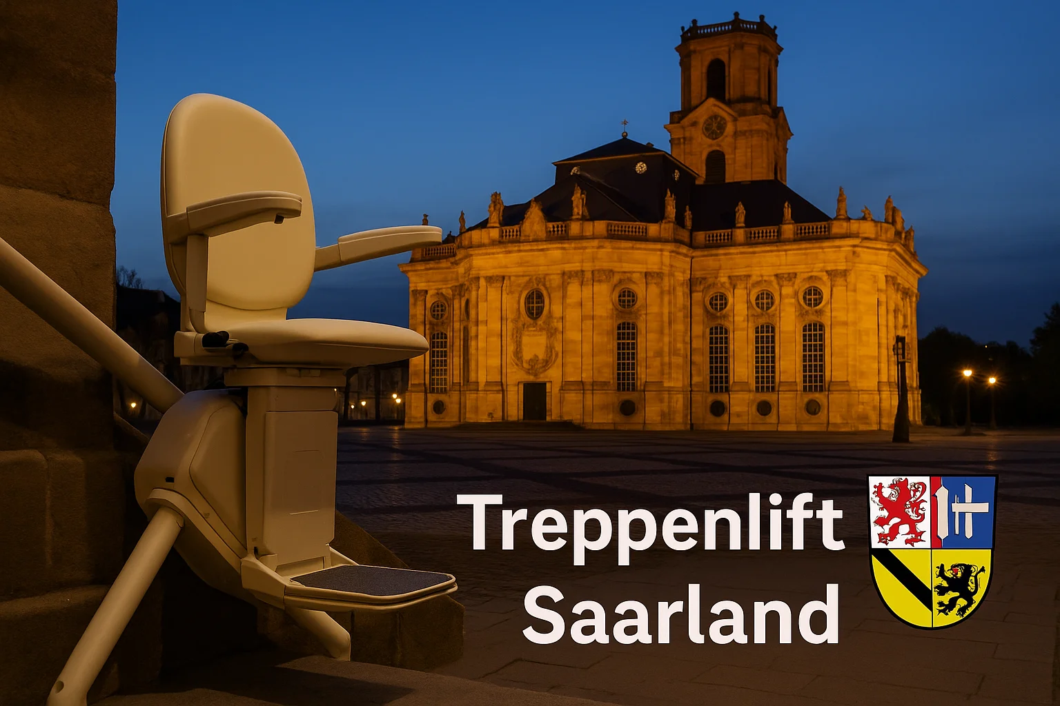Treppenlift in einem Haus im Saarland