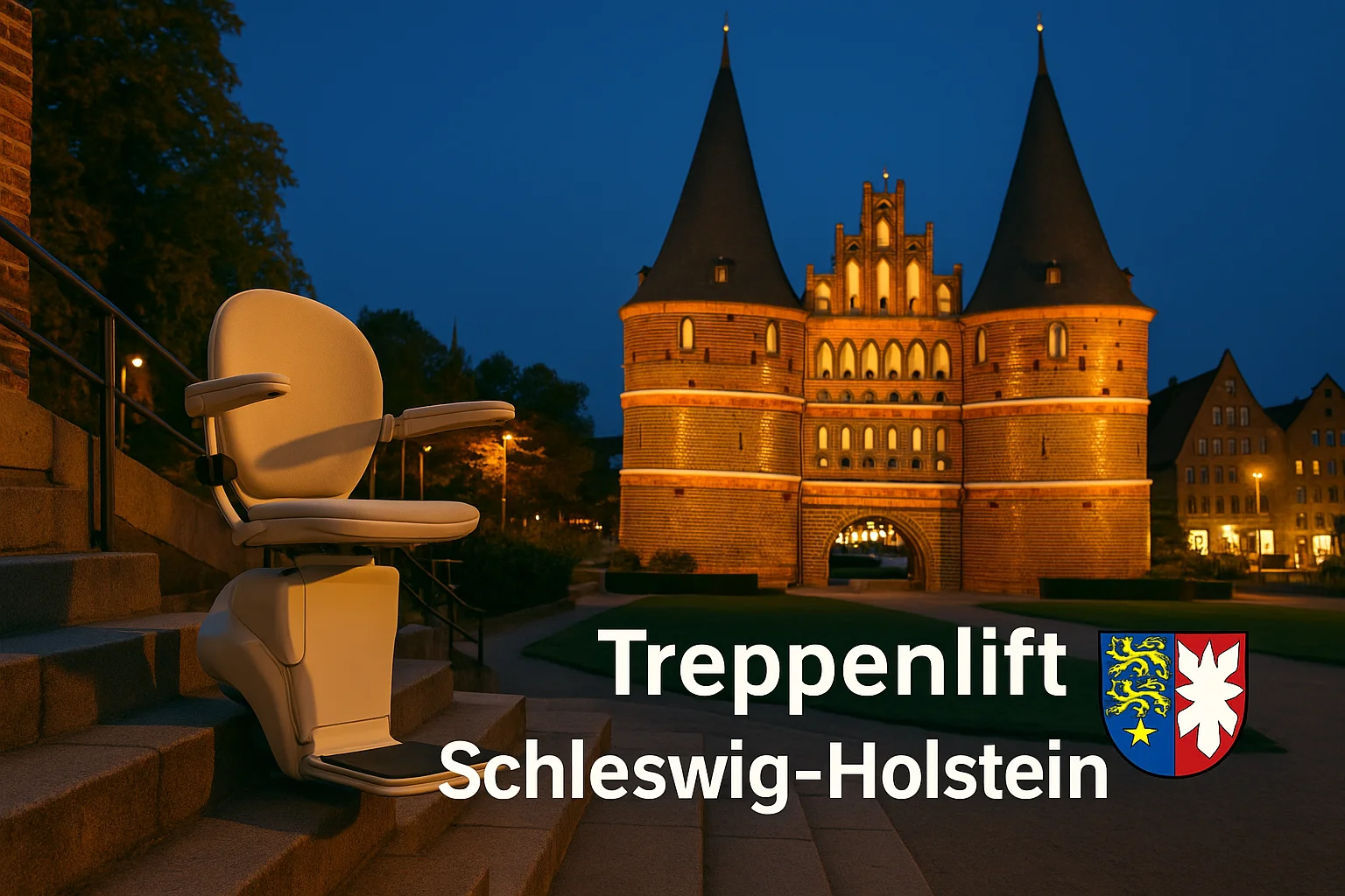 Treppenlift in einem Haus in Schleswig-Holstein
