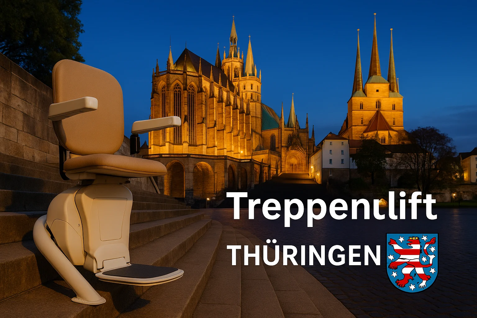 Treppenlift in einem Haus in Thüringen