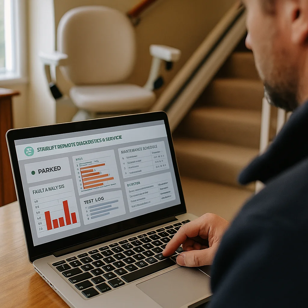 Treppenlift Fernwartung Service Fehleranalyse